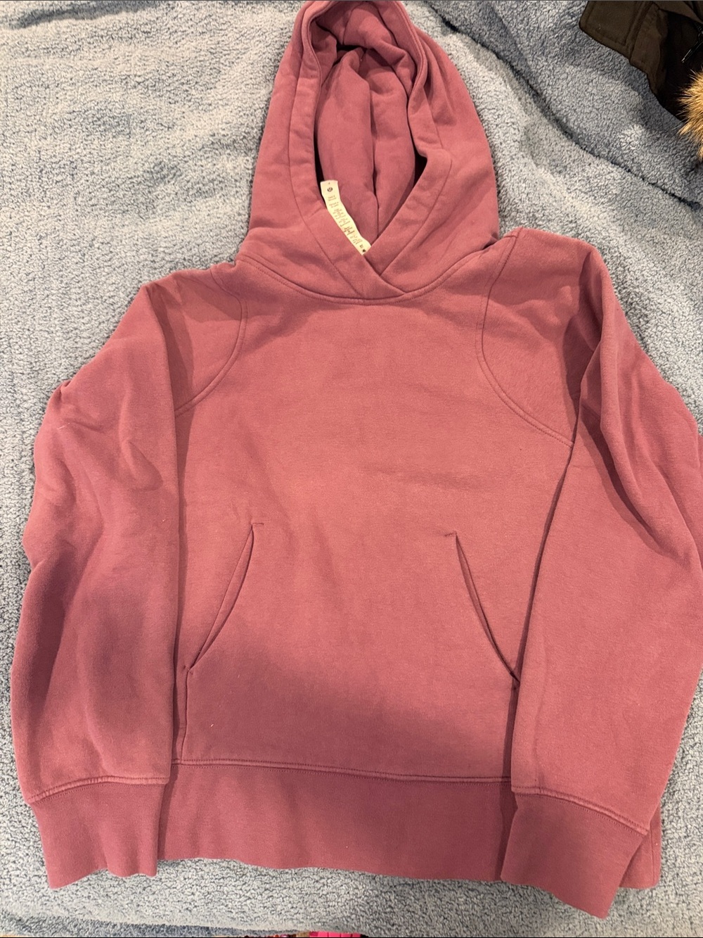 Lululemon Women's Dusty Rose Hooded Pullover Sweatshirt Size 4 - Picture 1 of 5